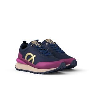 LOCI NICKI MINAJ PRESS PLAY Women’s Sneakers NWOB Size 7.5 US Navy/Fuschia/Gold